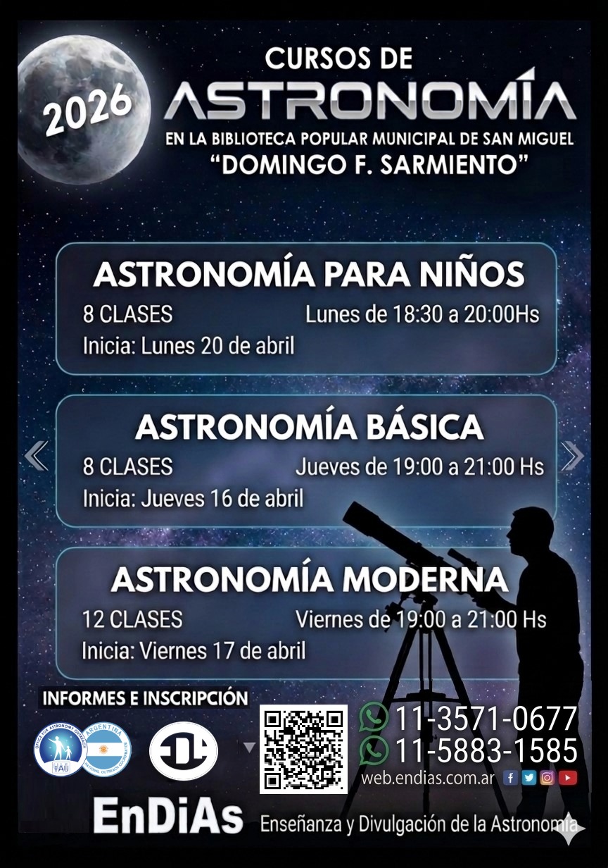 Cursos de EnDiAs 2026 1er semestre